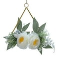thumbnail image 1 of VerPetridure Imitation Flower Wall Decoration Metal Wreath Wrought Iron Wall Decoration, 1 of 2