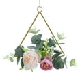 thumbnail image 1 of VerPetridure Imitation Flower Wall Decoration Metal Wreath Wrought Iron Wall Decoration, 1 of 2