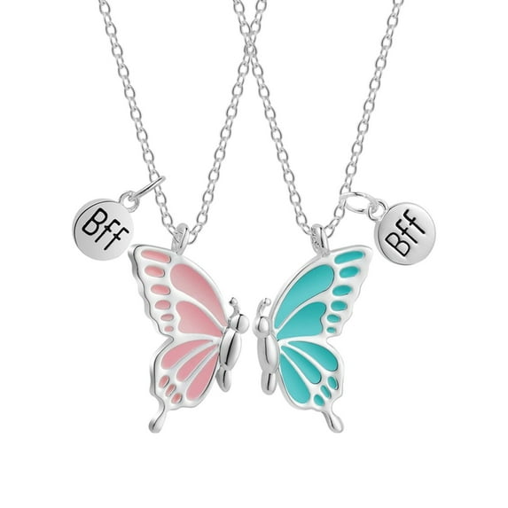 VerPetridure Ladies Love Butterfly Pendant Good Friend Necklace Gift Jewelry Ladies Fashion Love Butterfly Pendant Good Friend Necklace Gift Jewelry