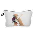 thumbnail image 1 of VerPetridure Ladies Travel Portable Gold Digital Letter Printing Cosmetic Bag, 1 of 2