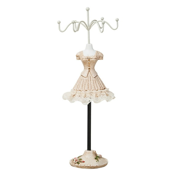 VerPetridure Lady Mannequin Jewelry Holder Earring Display Stand Rotating Jewelry Decoration