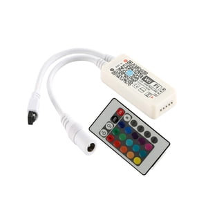 VerPetridure Led Light Strip Controller 24-Key Remote Control Rgbw Five-Pin