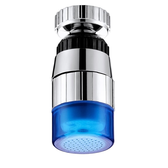 VerPetridure Led Luminous Faucet Monochrome Sdf-B7 (Blue Light) LED Light Shower Head Water Bath Home Bathroom Glow Romantic New