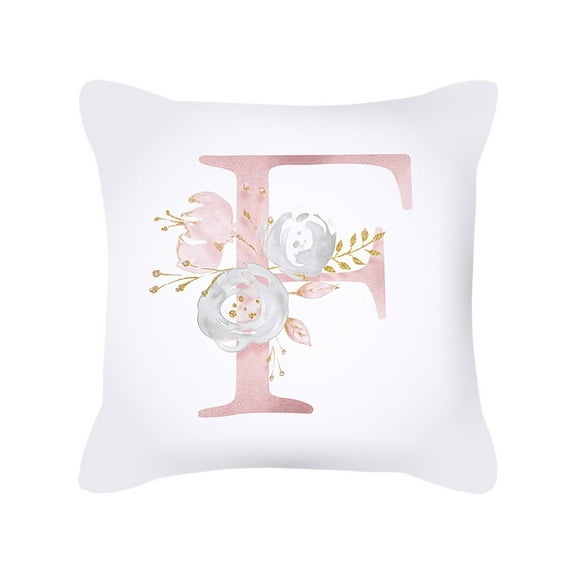 VerPetridure Letter Pattern Pillow Case Sofa Car Cushion Cover Pillow Home Decoration