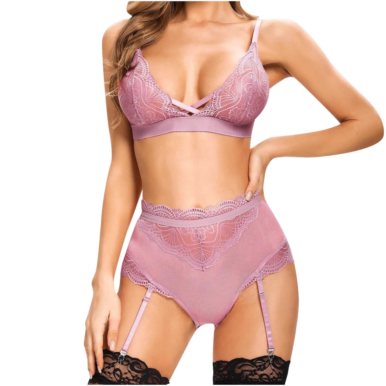 VerPetridure Lingerie Sets for Women with Stocking Women's French