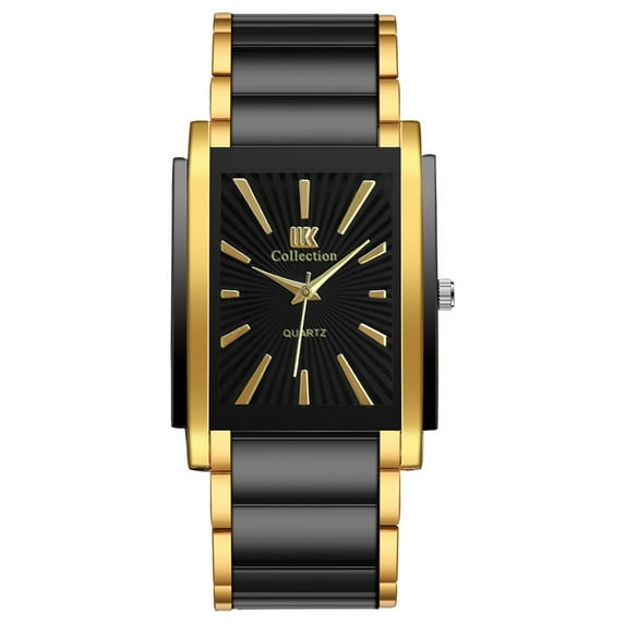 VerPetridure Man Watch Clock Stainless Steel Casual Dress Wrist Crystal Jewelry