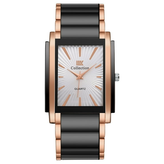 VerPetridure Man Watch Clock Stainless Steel Casual Dress Wrist Crystal Jewelry