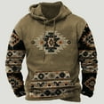 thumbnail image 1 of VerPetridure Men's Drawstring Hooded Sweatshirts Pullover Long Sleeve Floral Print Pullover Hoodie Crewneck Sweatshirts Fall Winter Warm Pullover Blouse Tops for Men, 1 of 4