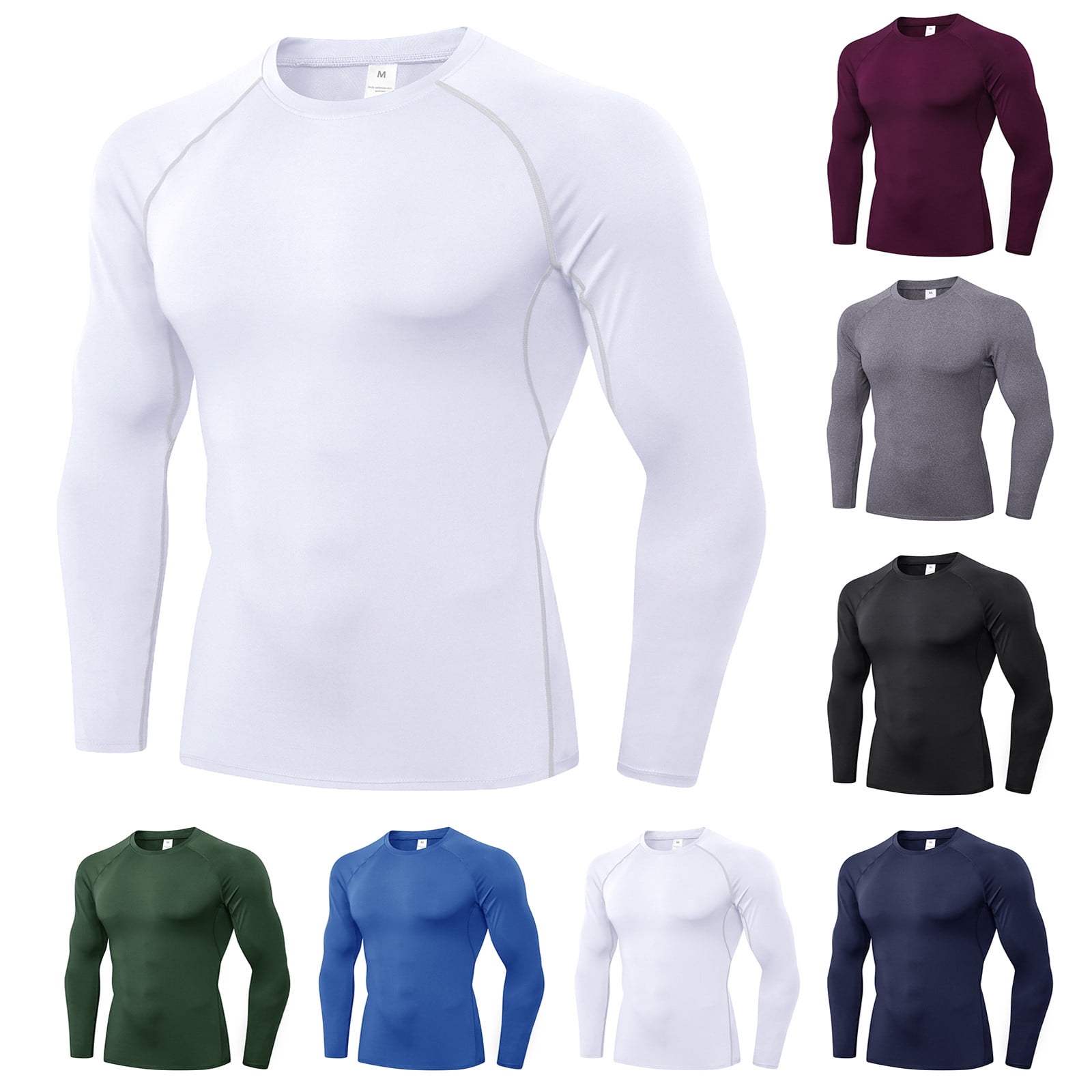 VerPetridure Men's Fitness Pullover Sweatshirts Long Sleeve Crewneck T