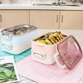 thumbnail image 1 of VerPetridure Microwave Lunch Box Japanese Wood Bento Box 2 Layer Container Storage New, 1 of 6