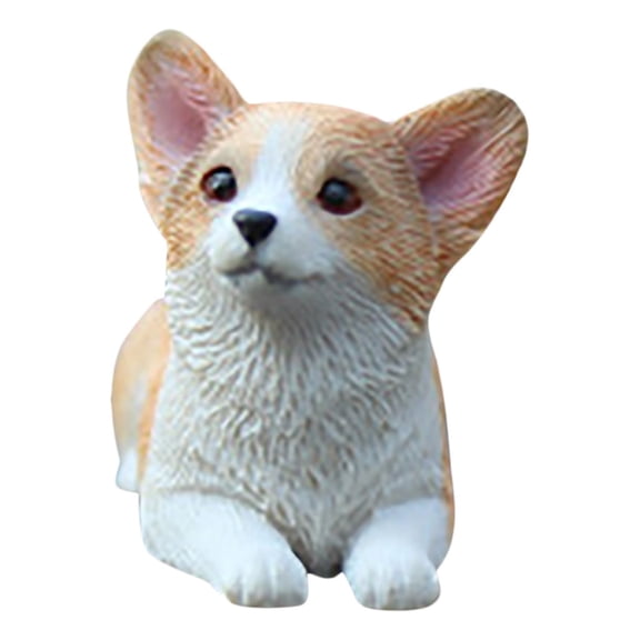 VerPetridure Mini Corgi Cute Decoration Simulation Puppy Model Creative Car Decoration