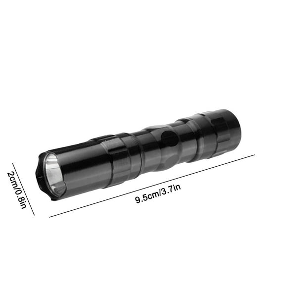 VerPetridure Mini LED Flashlight 3W Bright LED Battery-Powered Handheld Pocket Compact Torch Waterproof Flashlight Metal Key Chain Flash Light For Reading Camping Hiking Out