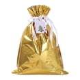 thumbnail image 1 of VerPetridure New Christmas Drawstring Gift Bag Aluminum Foil Gift Bag Laser Gold 24*32 New Christmas Gift Bag Drawstring Gift Bag Christmas Aluminum Foil Bag Christmas Gift Bag, 1 of 3