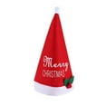 thumbnail image 1 of VerPetridure New Christmas Hat Christmas Gift Christmas Red Red Plaid Christmas Hat Thick Snowflake Hat Christmas Decoration Hat, 1 of 1