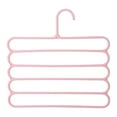 thumbnail image 1 of VerPetridure Non-Slip Multi-Layer Trouser Rack Multi-Functional Wardrobe 5-Layer Hanging Pants Hanger Scarf Rack Silk Scarf Tie Hanger Pink Multi-Functional 5-Layer Pants Hangers Non-Slip Multi-Layer, 1 of 1