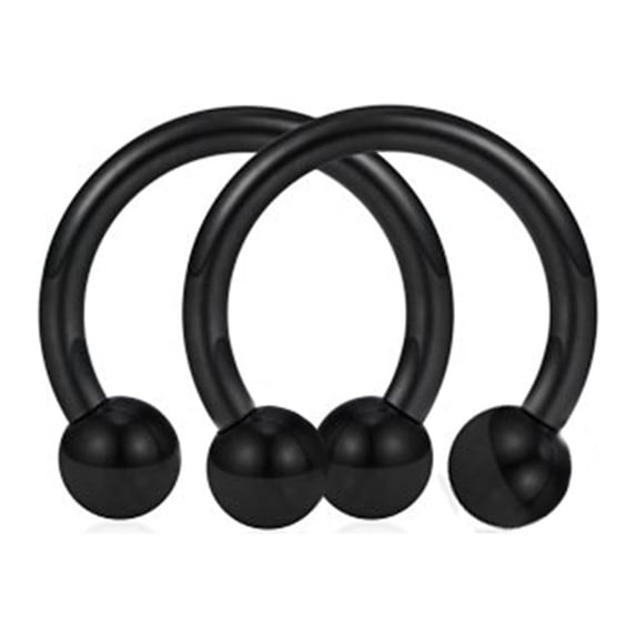 VerPetridure Nose Ring Hoop Magnetic Horseshoe Rings Stainless Steel Faux Septum Rings Titanium steel C type ear nail milk ring