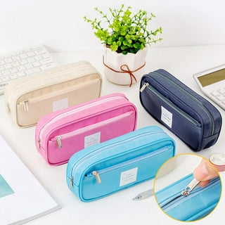 Oalirro Canvas Pencil Case, Colored Cute Pencil Bags Lovely Stationery Pen  Pouch with Zipper for Girls, Kids, School Student Stationery Office