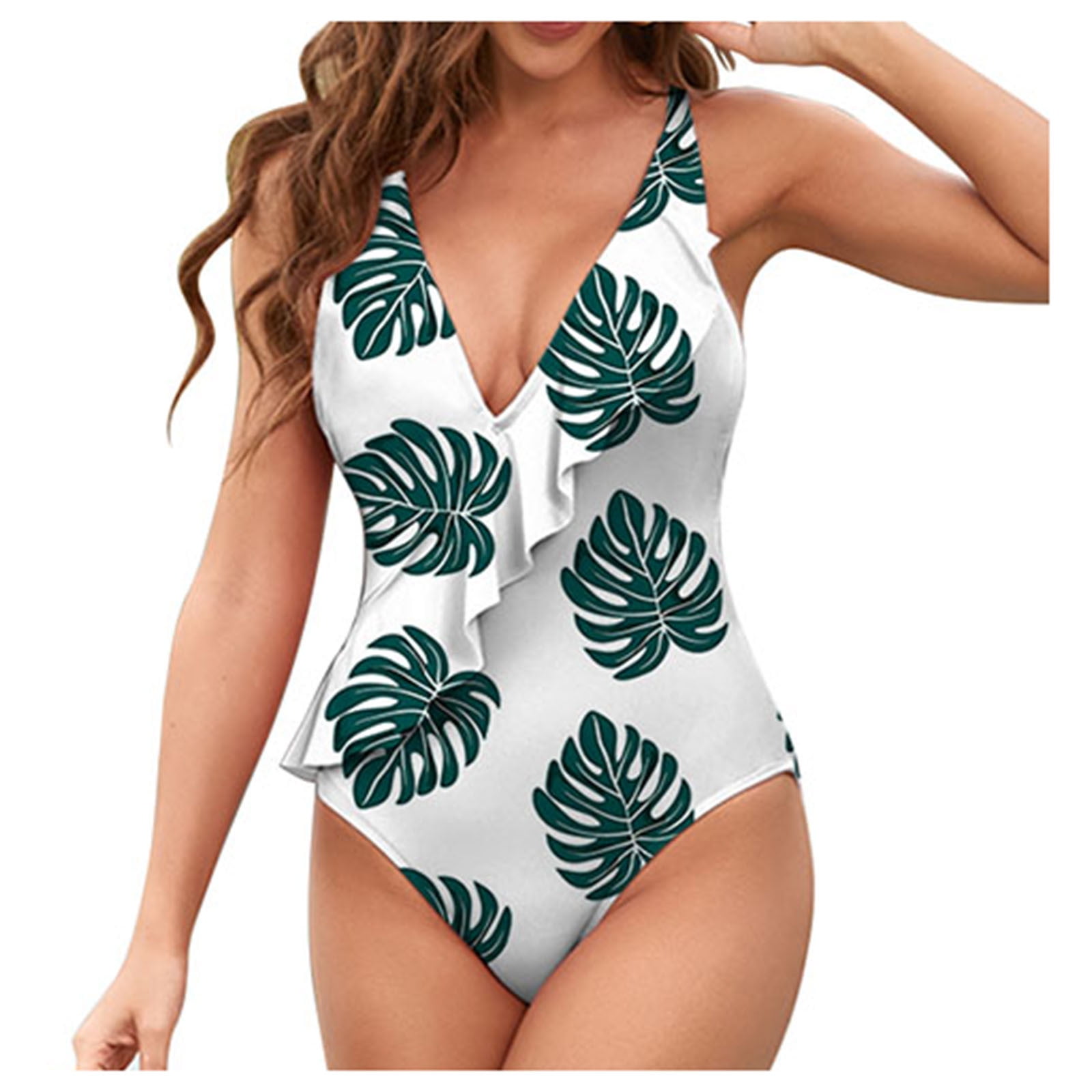 Women's One-Piece Swimsuit - Flounce Skirt, Tummy Control, Full Coverage (Shade & Shore)