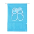 thumbnail image 1 of VerPetridure Outdoor Travel Transparent Visual Storage Bag Shoe Cover Sports Travel Waterproof Shoe Bag Visual Shoe Bag (Large) Sky Blue 1 Pc Travel Shoe Bags, Drawstring Non-Woven Shoe Storage Bags,, 1 of 1