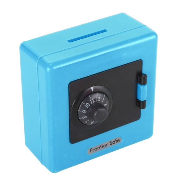 VerPetridure Password Piggy Bank Password Safe Deposit Box Piggy Bank Piggy Bank Blue Combination Lock Money Coin Saving Storage Box Code Cash Safe Case Piggys Bank