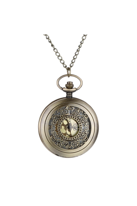 Personalized Pattern Steampunk Vintage Quartz Roman Numerals Pocket Watch Men's Vintage Pocket Watch