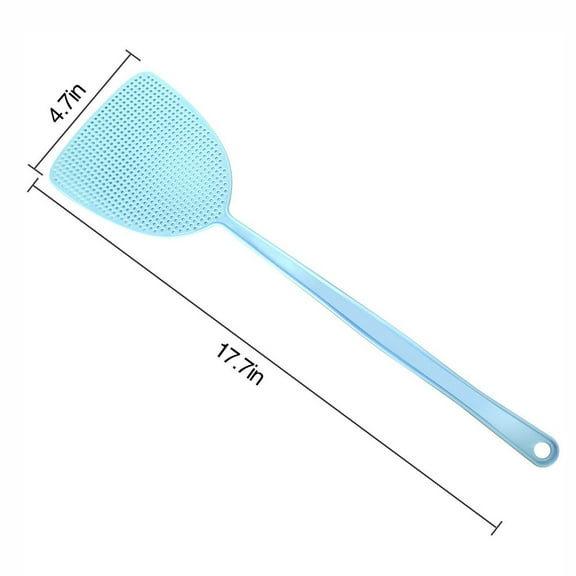 VerPetridure Plastic Fly Swatter Plastic Fly Swatterfly Swatter Plastic Flexible Manual Pest Control 17.5‘’ Long Handle Durable