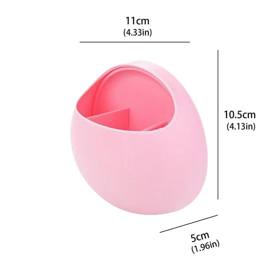 VerPetridure Plastic Suction Cup Soap Toothbrush Box Dish Holder Bathroom Shower Accessory