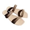 thumbnail image 1 of VerPetridure Platform Sandals for Women Summer Sandals For Women Flat Slip On Sandals Crystal Roman Shoes Open Toe Casual Sandals Slippers, 1 of 8