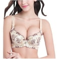 thumbnail image 1 of VerPetridure Plus Size Wirefree Bras for Women Full Coverage Underwire Bras Floral Print Everyday Underwear, 1 of 7