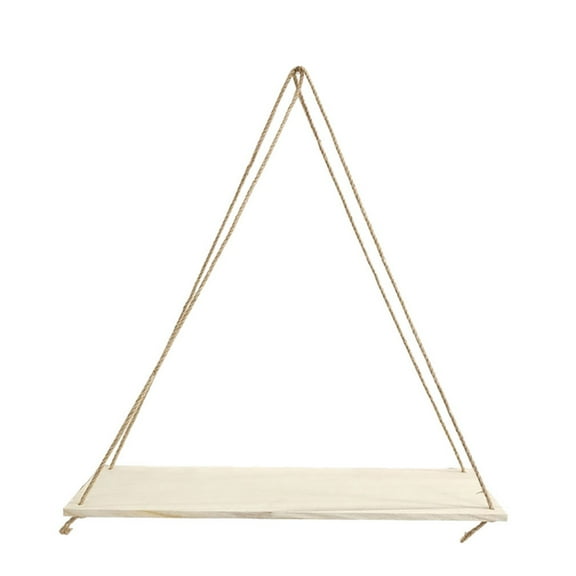 VerPetridure Premium Wood Swing Hanging Rope Wall Mounted Floating Shelves –Plant Flower Pot