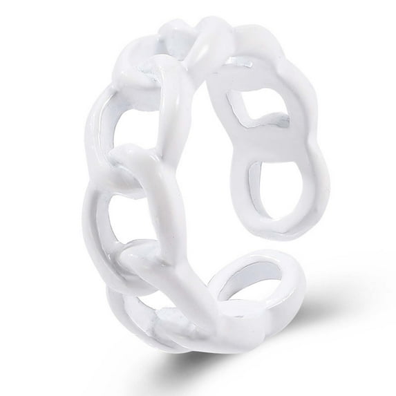 VerPetridure Resin Rings Acrylic Cute Trendy Rings Colorful Rhinestone Rings Jewelry Plastic retro fashion design style finger