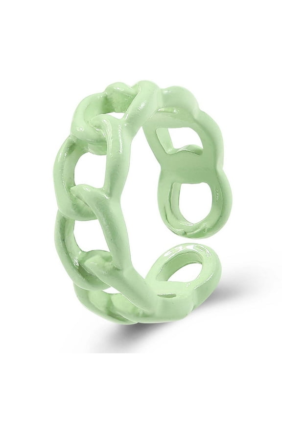 Resin Rings Acrylic Cute Trendy Rings Colorful Rhinestone Rings Jewelry Plastic retro fashion design style finger