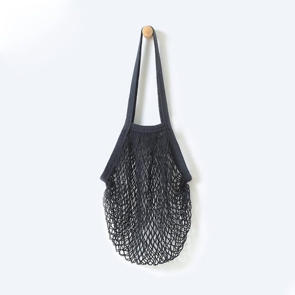 VerPetridure Reusable Fruit String Grocery Shopper Cotton Tote Mesh Woven Net Shoulder Bag