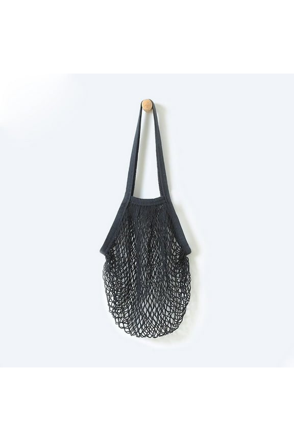 Reusable Fruit String Grocery Shopper Cotton Tote Mesh Woven Net Shoulder Bag