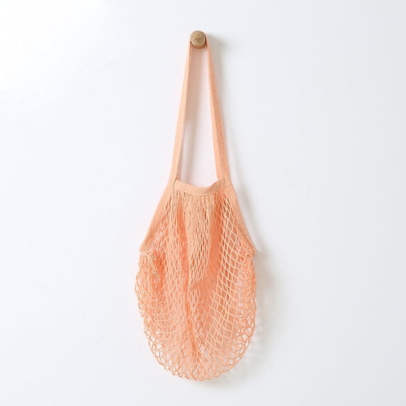 VerPetridure Reusable Fruit String Grocery Shopper Cotton Tote Mesh Woven Net Shoulder Bag