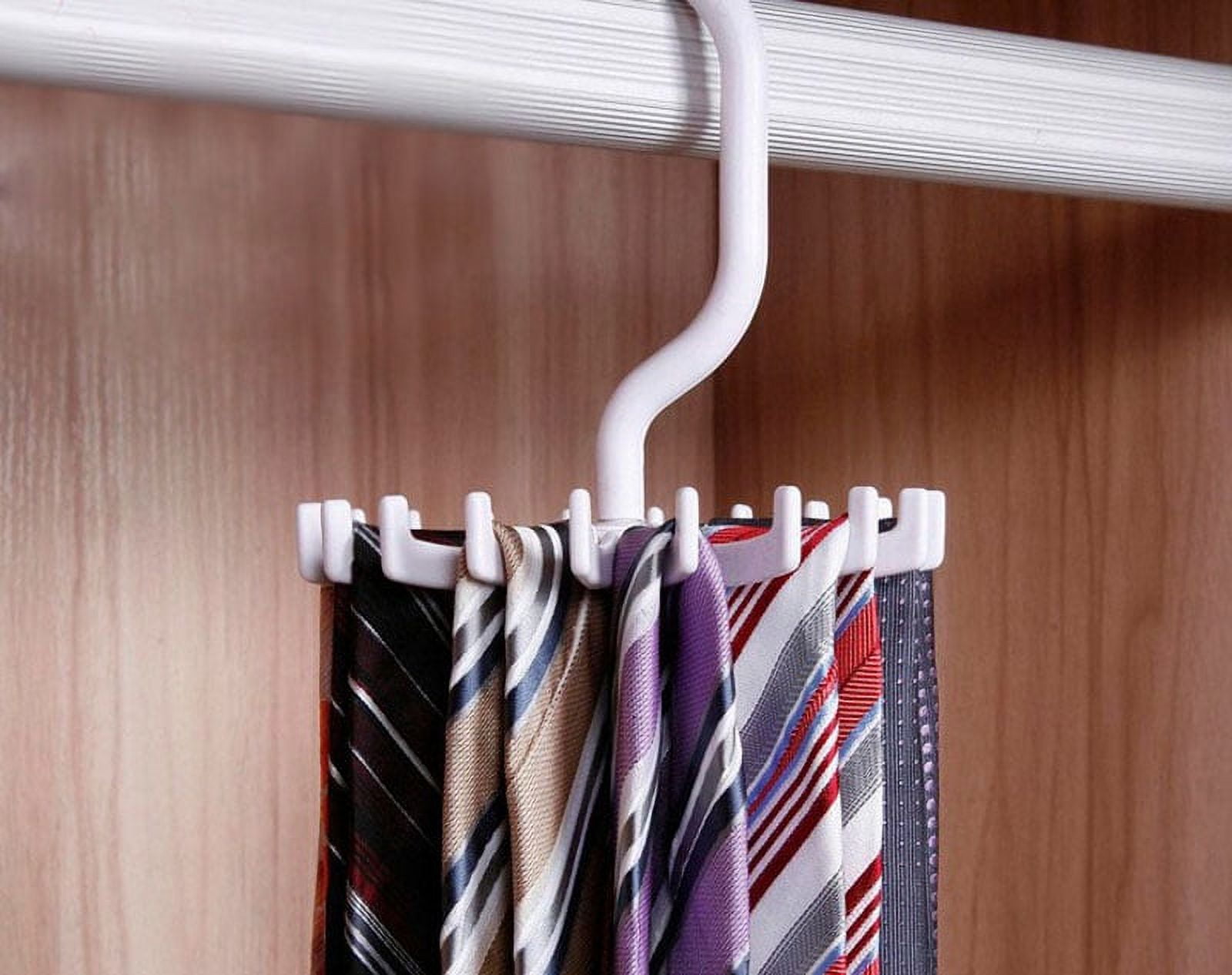Rotate Scarf Rack VerPetridure Rotating 20 Hooks Belt Scarves Men Neck Tie Holder Rack ...