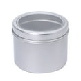 thumbnail image 1 of VerPetridure Round Storage Box Aluminium Empty Cosmetic Pot Jar Tin Container Silver Box Screw Lid Craft, 1 of 2