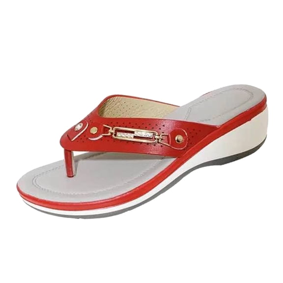 VerPetridure Sandals for Women Casual Summer Women's Ladies Fashion Casual Crystal Wedges Platforms Sandals Shoes Slippers