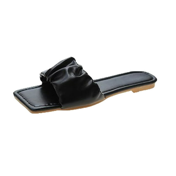 VerPetridure Sandals for Women Casual Summer Womens Flat Shoes Open Toe New Summer Products Solid Color Sandals