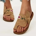 thumbnail image 1 of VerPetridure Sandals for Women Dressy, Floral Bow Sandals Summer Beach Party Sandals Open Toe Womens Sandals, 1 of 6