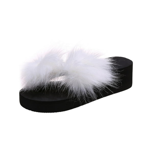 VerPetridure Sandals for Women Dressy Summer Summer Women Thick Bottom Slope Heel Shoes Beach Sandals Roman Casual Slippers Flip Flops