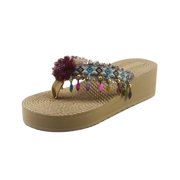 VerPetridure Sandals for Women Flat Summer Flowers Open Toe Slippers Shoes Comfy Sandals Casual Comfortable Beach Flip Flops