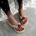thumbnail image 1 of VerPetridure Sandals for Women Flat Summer Flowers Open Toe Slippers Shoes Comfy Sandals Casual Comfortable Beach Flip Flops, 1 of 7