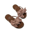 thumbnail image 1 of VerPetridure Sandals for Women Flat Summer, Square Open Toe Slide Slip on Bow Tie Flat Sandals for Summer, 1 of 4