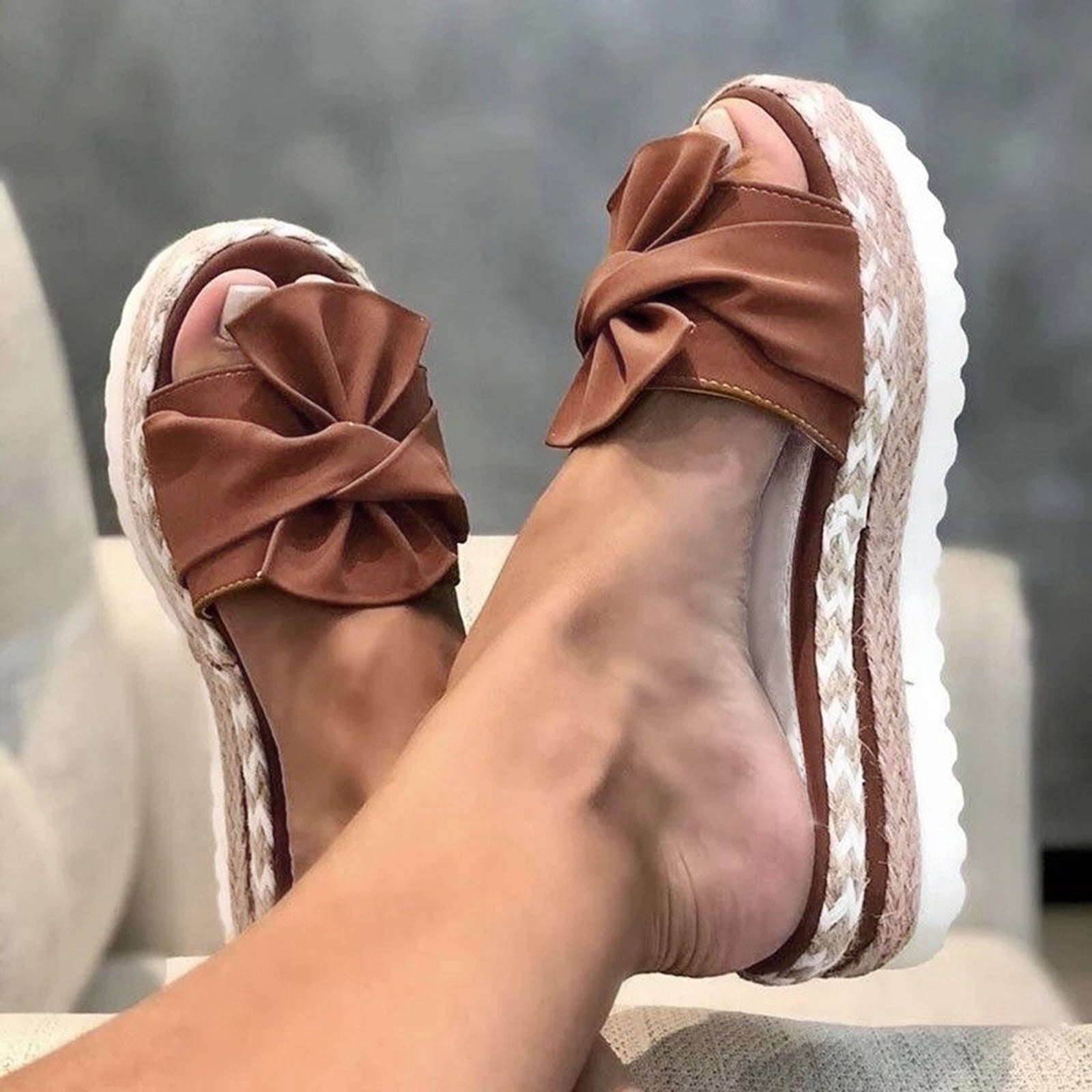 VerPetridure Sandals for Women Wide Width Gibobby 2019 Comfy Platform  Sandal Shoes Summer Beach Travel Shoe Slipper Flip Flop 