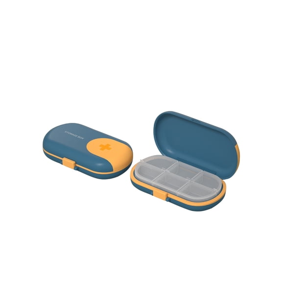 VerPetridure Sealed And Divided Multifunctional Medicine Cutting Device Medicine Storage Box