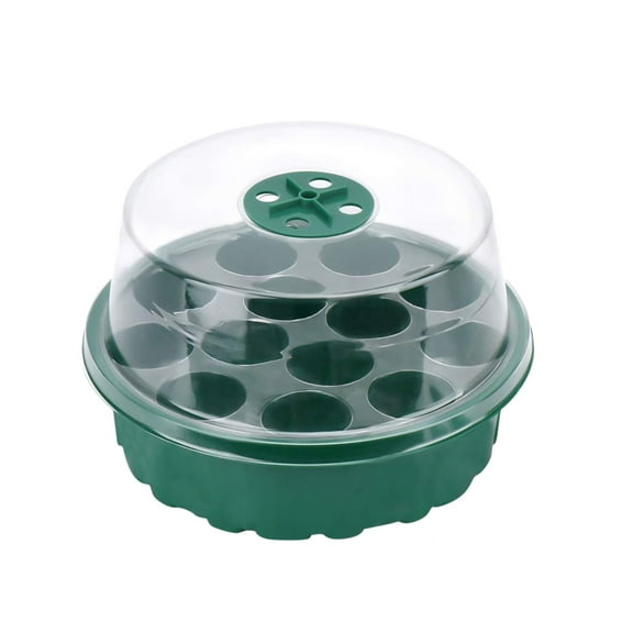 VerPetridure Seed tray sprout seedling raising tray bean sprout planting sprout vegetable seed hydroponic traySeed Starter Tray,Humidity Adjustable Seed Tray with Dome and Base Greenhouse