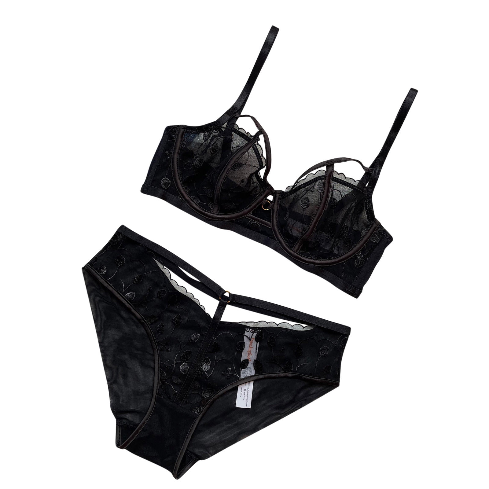 Sexy Sexy Lingerie Set French Sexy Women Thin Underwear Comfortable  Breathable Push up Lace Bra