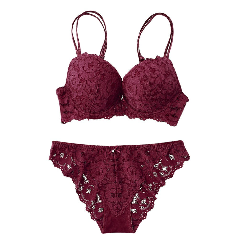 VerPetridure Clearance Women's Sexy Lingerie Set Lace Matching Bra and Panty  Set 