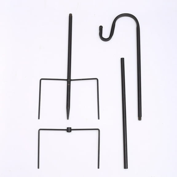 VerPetridure Shepherd hook with five-claw base for bird feeder lamp lantern wedding basket bird feeder bracketShepher d Hooks With 5 Prongs Base for Bird Feeders Lanterns Wedding Baskets